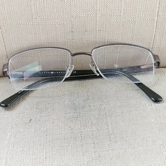 Joseph Abboud Men Eyeglasses Frame JA4073 Gunmetal Tone Half Rim Glasses - Picture 2 of 13